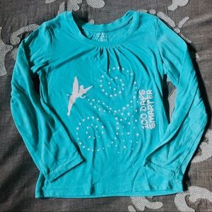 5/$25 10/$40 Tinkerbell 100 Days Smarter longsleeve tee